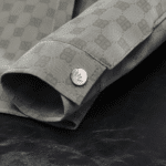 Surchemise country grise motif damier (6)