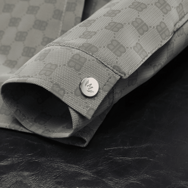 Surchemise country grise motif damier (6)