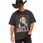 T-shirt cowboy noir Dolly 100 % coton (1)