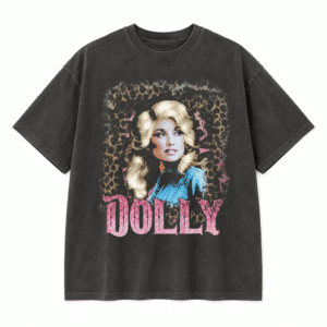 T-shirt cowboy noir Dolly 100 % coton