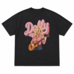 T-shirt cowboy noir Dolly country (5)