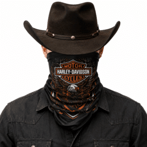 Tour de cou noir aigle emblème Harley-Davidson