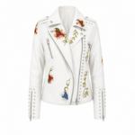 Veste country blanche à fleurs brodées (3)