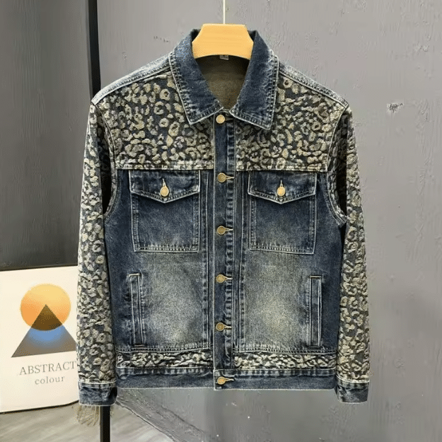 Veste cowboy style trucker vintage 100 % coton (5)