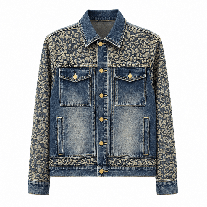 Veste cowboy style trucker vintage 100 % coton (6)
