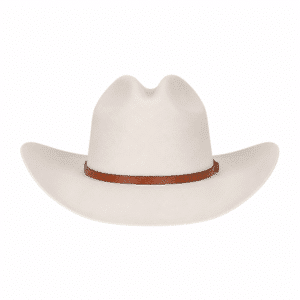 Chapeau cowboy femme​ blanc cassé feutre de laine