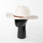 chapeau cowboy femme​ blanc cassé feutre de laine (6)