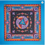 Bandana cowboy bleu motif western