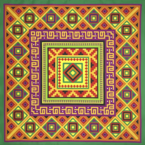 Bandana cowboy motif mésoaméricain