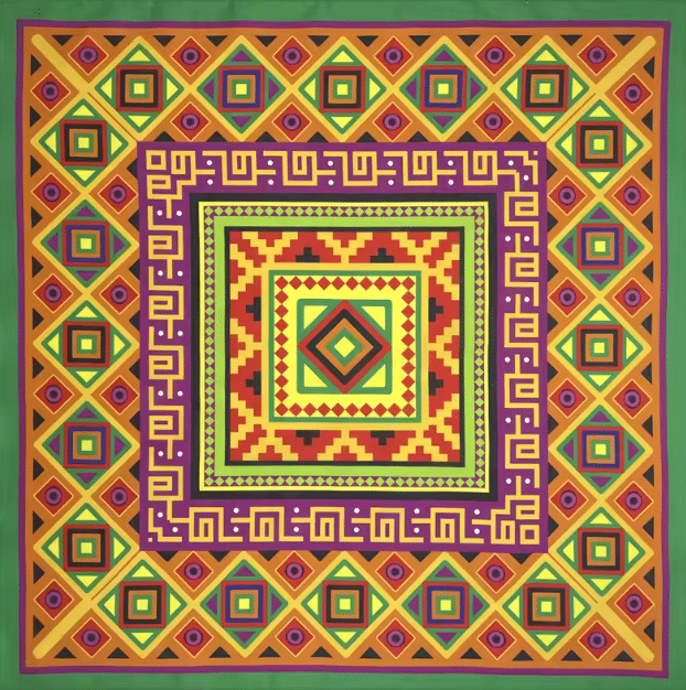 Bandana cowboy motif mésoaméricain