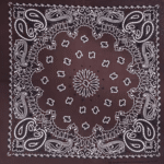 Bandana cowboy paisley 55×55 cm en coton