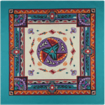 Bandana cowboy turquoise motif western