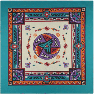 Bandana cowboy turquoise motif western