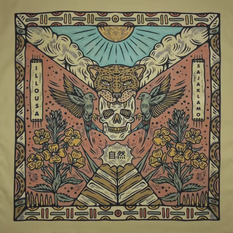 Bandana cowboy vintage années 80 léopard (1)
