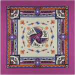 Bandana cowboy violet motif western