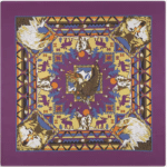 Bandana cowboy violet vintage aigle et loup