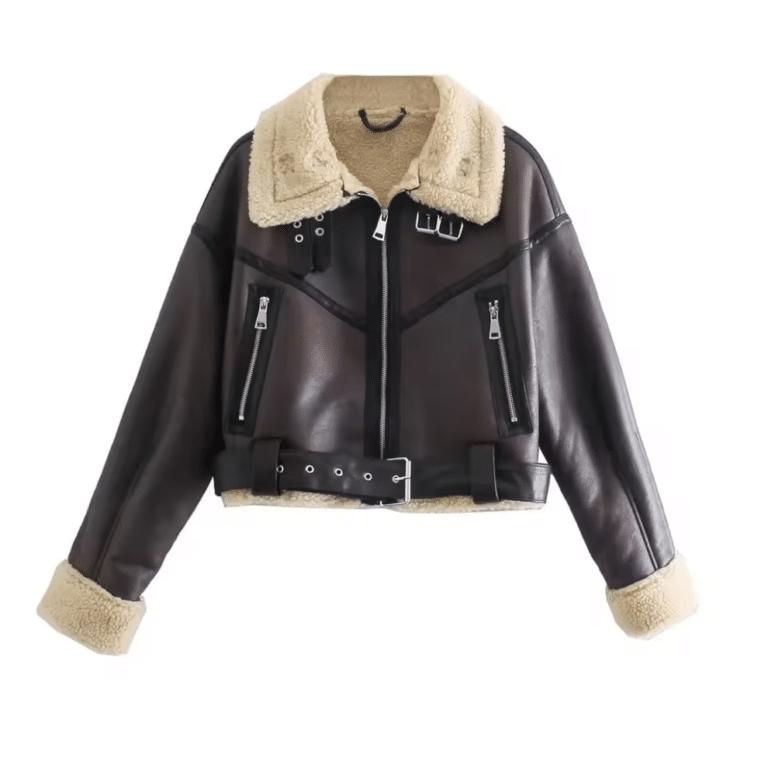Blouson hiver femme style aviateur vintage (1)
