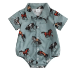 Body bébé cowboy bleu motifs chevaux (1)