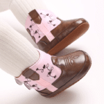 Bottes bébé cowboy roses western (2)