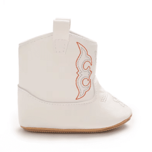 Bottes cowboy bébé blanches