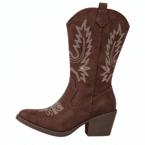 Bottes cowboy femme mi-mollet marron