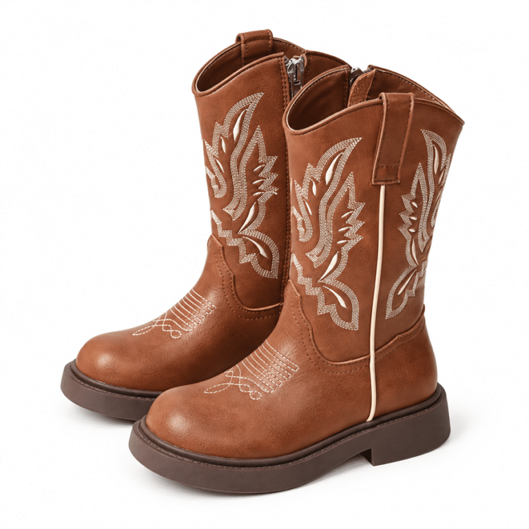 Bottes enfant cowboy garçon fille pour extérieur (3)