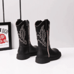 Bottes enfant cowboy noires pour extérieur (2)