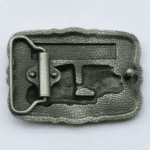 Boucle de ceinture camion Kenworth argentée style trucker américain (2)