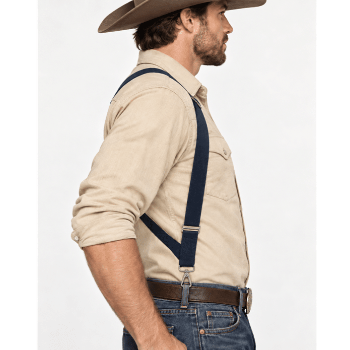 Bretelles cowboy élastiques mousquetons dos en X (1)
