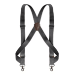 Bretelles cowboy noires en X vintage
