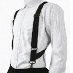 Bretelles cowboy noires en X vintage (2)