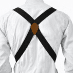 Bretelles cowboy noires en X vintage (3)