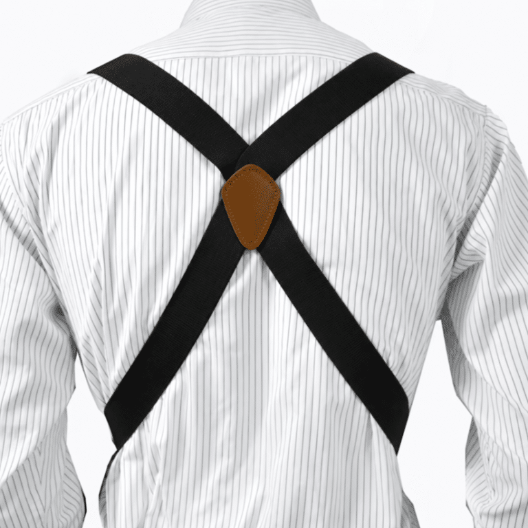 Bretelles cowboy noires en X vintage (3)