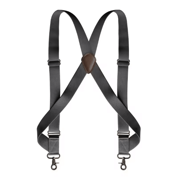 Bretelles cowboy noires en X vintage