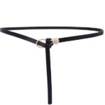 Ceinture cowboy fine simili cuir à nouer (6)