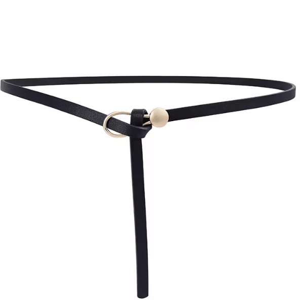 Ceinture cowboy fine simili cuir à nouer (6)