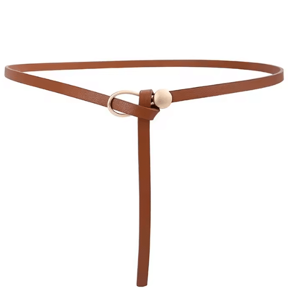 Ceinture cowboy fine simili cuir à nouer (7)