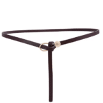 Ceinture cowboy fine simili cuir à nouer (8)
