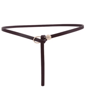 Ceinture cowboy fine simili cuir à nouer