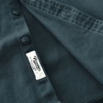 Chemise western homme coton bleu pétrole (1)