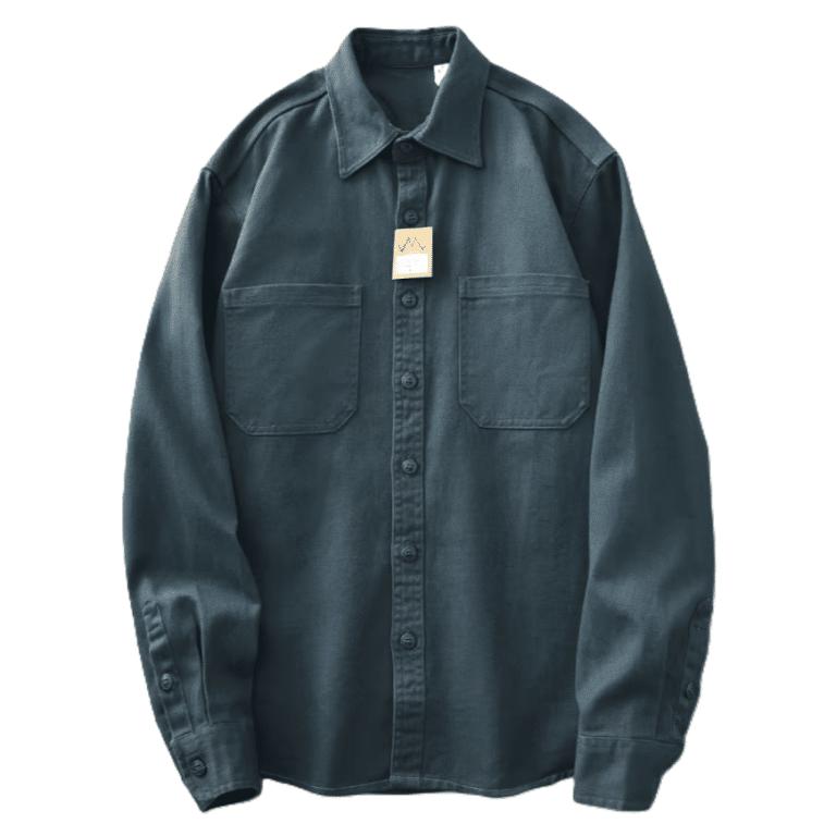 Chemise western homme coton bleu pétrole (2)