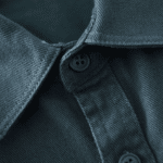 Chemise western homme coton bleu pétrole (3)