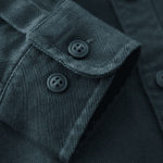 Chemise western homme coton bleu pétrole (4)