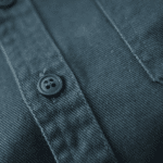Chemise western homme coton bleu pétrole (5)