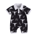 Combinaison bébé cowboy cactus et fers à cheval (2)