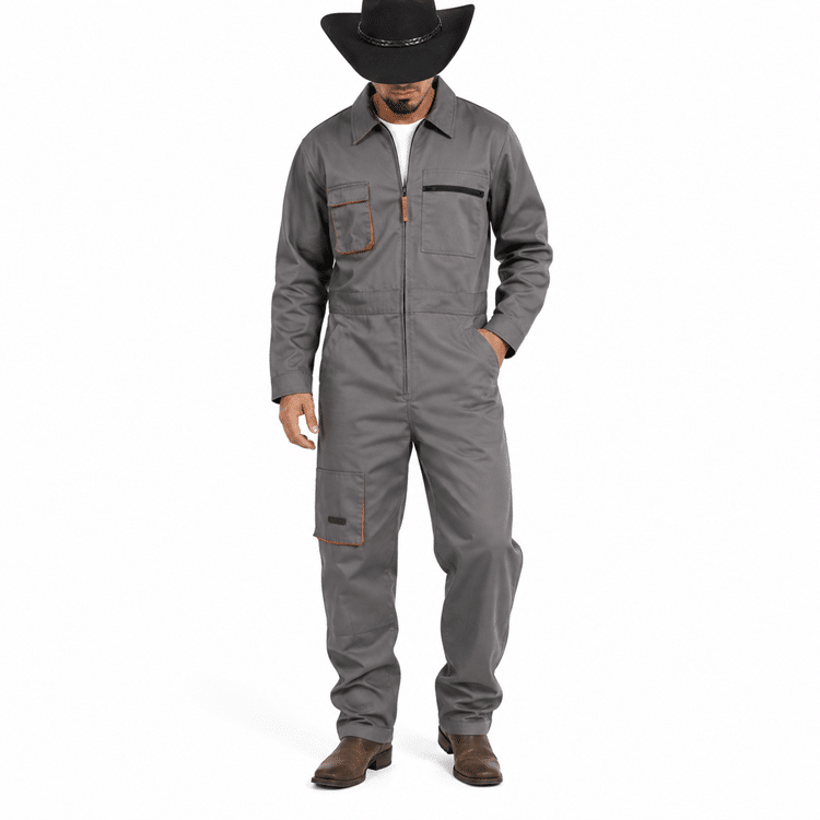Combinaison cowboy grise multipoches (2)
