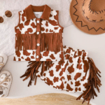 Déguisement cowboy bébé à franges marron (2)