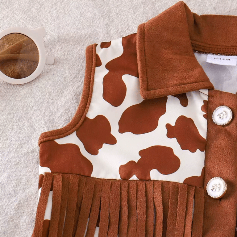 Déguisement cowboy bébé à franges marron (5)