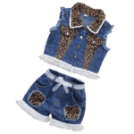 Ensemble bébé cowboy motif léopard volants blancs (7)