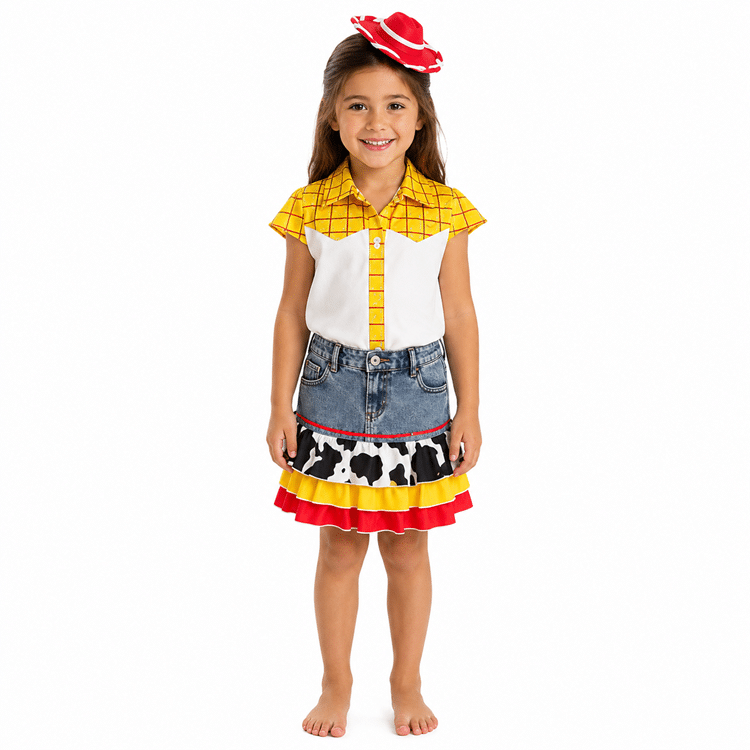 Ensemble cowboy petite fille inspiré de Toy Story (2)